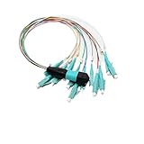 MMFURHHAY 1 x 12-Faser-MPO/UPC-Fanout LC/UPC, OM3 Elite-Stecker und -Buchsen mit geringem Verlust, 0,9-mm-Kabel, MPO-Baugruppe(Low Loss Female 5m)