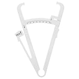 IWOWHERO Körperfettmessschieber Fettmesszange Weiß Präziser Hautfaltendickenmesser Kompakt Tragbar Für Fitness Körperfetttest