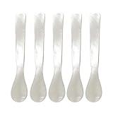 5er Set Perlmuttlöffel Kaviarlöffel Eierlöffel Caviar Spoons Handarbeit Kaviarlöffeln Perlmutt Servierlöffeln Klassischer Kaviarlöffel Eierlöffel Perlmutt für Ei Eis Kaffee Marmelade