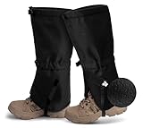 GIONAR 900D wasserdichte Gamaschen - Outdoor Wandergamaschen Gaiters - Herren Damen Regengamaschen Schneewandern Schutz vor Regen/Staub/Schnee zum Wandern Klettern Jagd Fahrrad