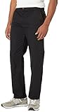 Amazon Essentials Herren Knitterarme Flatfront-Chinohose, Gerade Geschnitten, Schwarz, 36W / 30L