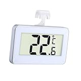Ciieeo 2 Stück Thermometer für Kühlschrank und Gefrierschrank mit Magnet Haken für Innen und Außenanwendungen Präzise Temperaturmessung Weiß