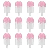 Plookyoe Süßigkeiten-Box, Eiscreme-Form, Behälter, Gastgeschenke und Geschenke, Süßigkeitenbehälter, Hochzeitsbedarf, Rosa, 12 Stück