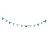 Ciieeo 1 Satz Halloween Wimpelkette Doppelseitige Fahne aus Baumwolle für Hochzeiten und Partys Einzigartige Dekoration Blau für Feierlichkeiten und Fotos mit Freunden und Familie