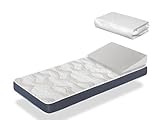DORMISSIMO Pack Babymatratze Baby Blue 60X120 Hohe 11 cm + Wasserdichter Matratzenschoner + Keil-Körperkissen Anti-Reflux 15