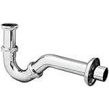 Bidet Geruchverschluss Röhren Siphon 1 1/4' 32 mm Chrom Abfluss Ablaufgarnitur