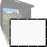 CARXB Golf Simulator Impact Screen, 4:3 SIM Ball Simulator Impact Display-Projektionsbildschirmtuch für das Golftraining im Innen- und Außenbereich zu Hause(Color:,Size:120in 4:3)
