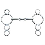 Yhenlovtt 12,5 cm Edelstahltrense mit 15 mm Durchmesser für Westernreiten und Training