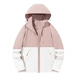 Leichter Damen-Regenmantel, wasserdicht, mit Kapuze, Übergröße, Reißverschluss, Kapuzenjacke, Sport, Colorblock, lässige Regenjacke, Trenchcoat, 3 Reißverschlusstaschen, Laufen, Wandern, Urlaub, 01
