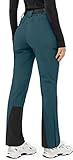 JOYSPELS Damen Skihose wasserdichte Softshellhose Winter Schneehose Damen Warme Hose Thermohose Wanderhose Outdoorhose, Libellenblau, S
