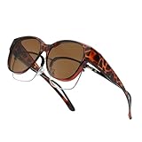 Nuytghr Polarisierte Sonnenbrille, polarisierte Schutzbrille, leicht, UV400, blendfrei, für Radfahren, Angeln, Sport, Golf, Laufen, Fahren, Strand, tortoiseshell, Refer to description