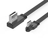 Avejjbaey USB Auf Typ C Datenkabel Schnelles 2-A Hochgeschwindigkeits Datensynchronisierung Mit 480 Mbit/s Biegbare 90°/gerade Kopfanschlüsse Drahtleitung