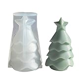 Silikonform für Weihnachtsbaum, Weihnachtsdekoration, Kerzenformen für Weihnachtsbaum, Harzform für Duftkerzen, Seife, Schokolade und Weihnachtsgeschenke
