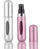 ILLUVA 5ml Mini Parfümzerstäuber Taschenzerstäuber, Nachfüllbare Parfum Zerstäuber, Portable Sprühflaschen, Leere Spray Fläschchen Flakon Atomizer für Flug Reise
