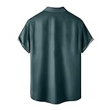 Hawaii Hemd Männer, Sommer Hemd Herren Kurzarm 90er Jahre Strand Hawaii Festival Outfit Lustig Hemden Hawaiihemd Mit Bedruckt Sommerhemd Leicht Kurzarmhemd Knopfleiste V-Ausschnitt Hawaii Hemden