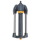 MUNEFE Rasensprinkler, Verstellbarer oszillierender Sprinkler, oszillierender Sprinkler mit Metallbasis für mittelgroße bis große Rasen, Hof und Flächen