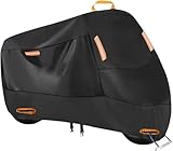 ZFTAP Motorradabdeckung für Yamaha XJ 600,Motorrad Schutzhülle Kratzfestes Wasserdicht Motorradplane mit Schlossloch,L