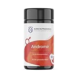 Euro Nutrador Andromir | 60 Kapseln mit Chrysin (300mg) Maca (150mg) Brennnesselwurzelextrakt (80mg) Ingwer Extrakt (10mg) Zink (10mg) & Hesperidin (4,6mg) | Gentechnikfrei Brennesselkapseln | Aus DE