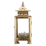 JDHSKCF Kerzenhalter, Kerzenhalter, Windfeste Himmelslaterne aus Kupfer für den Haushalt, Dauerlampe, Lampenhalter für die Lampe, Butterlampensockel für die vordere Flüssigöllampe des Buddha Selfless