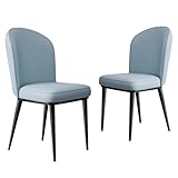 Baodiale Esszimmerstühle 2, Stühle mit synthetischer Lederpolsterung, bequemer Stuhl für Wohnzimmer