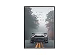 MJ-GRAPHICS® Motivationsbilder Porsche 911 GTS Bilder Büro, A4 Bild Büro Motivation Poster Porsche Carrera Motivationsbilder Auto Mood Poster Luxus, Ziele Traum Bild Affirmationen Bild - ohne Rahmen