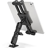 JUBORUI Bohrbasis Tablet Halterung Auto, 360° Drehbare LKW Tablet Halterung, iPad Halterung für LKW, Schiffe und Wand, Tablet Halter Auto für iPad Pro/Air/Mini 4,7-13,5 Zoll Tablets