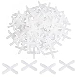 SYEYCW 500 Stück Weiß Fliesenkreuze, 3mm Kunststoff Fugenkreuze, Fliesen Abstandshalter, Fugenkreuz für Genaue Positionierung, Abstandhalter Fliesenfugen, Fliesenverlegehilfe, für Wand, Bodenfliesen