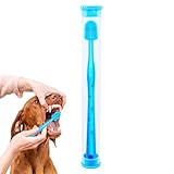 Tierzahnbürste – Hundezahnbürste, ergonomische weiche Bürste | Tiefenreinigung, praktischer langer Griff für Hunde und Katzen, einfache Mundpflege zu Hause,