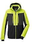 killtec Herren Skijacke/Funktionsjacke mit abzipbarer Kapuze und Schneefang KSW 48 MN SKI JCKT, frühlingsgrün, 3XL, 43437-000