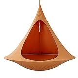 Hängehöhle Hängesessel 113 Kg Tragfähigkeit Hängematte Aus 600D Oxford-Gewebe Und Stahlrahmen Hängesitz Hängezelt Schaukel Therapieschaukel Hängeschaukel(E)