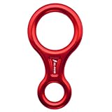 JNJOOD 35KN Kletterkarabiner Figur 8 Abseilgerät Abseilgerät Aluminium Figur Sicherungsgerät Abseilen Downhill Ausrüstung
