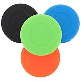 Abaodam 4 Stück Professionelle Eishockey Trainingspucks aus PVC Härteverstellbar Kompakt und Leicht für Rollhockey und Wettkämpfe Farbiges Hockey Trainingszubehör