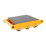 Transportroller 15T Schwerlastrollen 37 x 26 x 9.5cm Transporthilfe mit 9Rollen Umzugshilfe Leiser Möbeltransportrollen, Anti-Rutsch-Pads Panzerrollen, für Verteilen und Transportieren