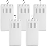 Luftbefeuchter für Heizung 5 Set inkl. Haken - Kunststoff Wasserverdunster 180ml - weiß - Wasserverdunster Verdampfer Verdunster Heizkörper Luftreiniger - Neutral