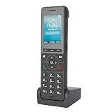VELATEMOR 4G LTE Cordless Phone, 2,4 -Zoll -Farbbildschirm Desktop -Telefon mit Tragbarem WLAN für DECT VoIP, Gegensprechanlage und Unübertroffene Reichweite, Schwarz, Schwarz