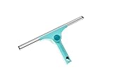 Leifheit Fensterabzieher 2in1 XL Pro Reach, Duschabzieher, Wischbreite 40 cm, mit einstellbarem Reinigungswinkel, Abzieher für Dusche, Fenster und Spiegel, für große Flächen, Reiniger mit Click-System