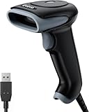 Eyoyo Barcode Scanner 1D 2D QR kabelgebunden, QR Code Scanner Handheld Barcode Leser für PC, Mac, Laptop