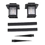 Fafeicy Solar-Wegeleuchten für den Außenbereich, 6 Stück, IP44, Automatisches Ein- und Ausschalten, mit ABS-Kunststoffgehäuse für Garten, Hof, Rasen, Auffahrt, Gehweg