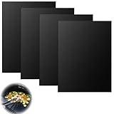 4 Stück Backmatte,Backpapier Wiederverwendbar,Dauerbackmatte,Grillmatte für Gasgrill,Grillmatten,Für Gas-, Elektro- und Umluftherdauskleidungen,400 * 330mm