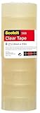 Scotch Transparentes Klebeband 508-8 Rollen - 19mm x 33m - Durchsichtiges Allzweckband für Schule, Heim und Büro