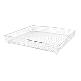 ABOOFAN Edelstahl Luftfritteuse Abkühlgitter Antihaft Backkorb Für Gebäck Brot Und Kekse 252mm x 290mm x 52mm Praktisches Backzubehör Für Gleichmäßiges Abkühlen Und Backen