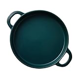 MAGICLULU Hoch Temperatur Beständige Backform Gewerbeofen Bäckerregal Kuchenform Pizzapfanne Ofengericht Ofenfestes Gericht Backformen Auflaufform Lasagnepfanne Green Keramik