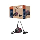 Grundig, VCC 3870 A Bodenstaubsauger beutellos, 1,8 l, Berry/Schwarz