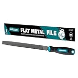 LIBRATON 200MM-Flachfeile für Metall, Metallfeilenwerkzeug, Feile aus Kohlenstoffstahl, Handfeile für Metall, Metallbearbeitung, Holz, Kunststoff, Flachfeile zum Verfeinern, Formen und Schaben