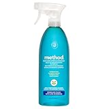 method Badezimmerreiniger Spray, entfernt Seifenreste und Kalkablagerungen, kraftvoller Reiniger mit frischem Duft, 1 x 828 ml