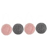 PACKOVE 2 Sätze Clean Sponge Cleaner Scrubber Gesichtsreinigungsschwamm Reinigungsschwamm Waschen Natürliches Sanftes Peeling Haut Wiederverwendbare Schwämme 2 Stück * 2 Zufällige Farbe
