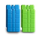 sunVigorous Kühlakkus für kühltasche, Kühlakkus 4/8 Stück à 200 ml, Wiederverwendbarer ultradünner kühlelement, Geeignet für Outdoor, um Lebensmittel frisch zu halten (Bla2 Grün2)