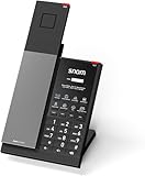 Snom HD351W DECT/WiFi Telefon - Schnurlos mit Antibakteriellem Gehäuse, Optische Rufanzeige, 5 Handgeräte, Freisprechen, Stummschaltung, Server in Deutschland