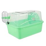 GRIRIW Hamsterkäfig mit Großem Kreatives Design für Zwerghamster und Ratten zu Reinigen Wasserflasche und Laufrad für Kleine Haustiere Grüne