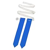 Milisten 8 Stück Teiliges Rugby Trainingsset mit Verstellbaren Taillengürteln Langlebigen Nylon Webbing Flaggen Blau und Gelb Gelben Markierungstellern für Vielseitiges Fußball
